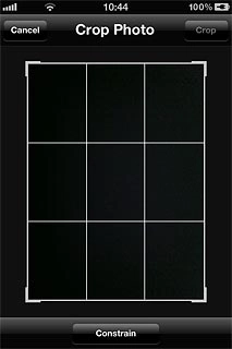 Drag each of the four corner to the required position to select the required section.