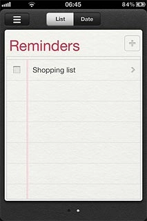 Press the required task.