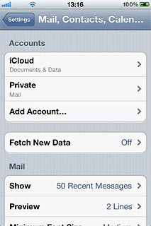 Press Add Account....