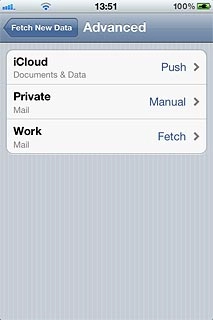 Press the required email account.