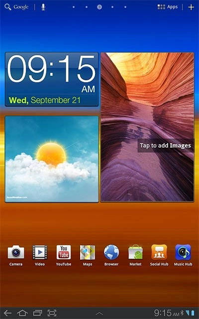 The Bluetooth icon shows that Bluetooth is turned on.Further information:Turn Bluetooth on or off