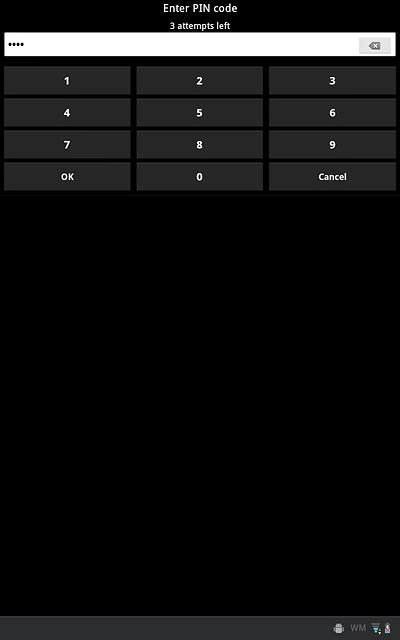 Key in your PIN and press OK.