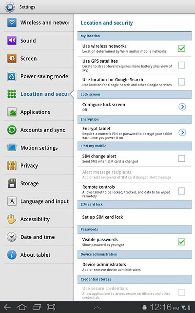 Press Use GPS satellites to turn the function on or off.