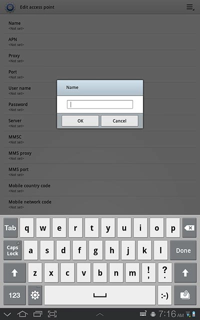 Key in Vodafone Mail and press OK.
