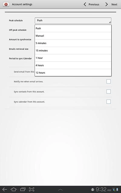 Press Push, Manual or the required frequency.