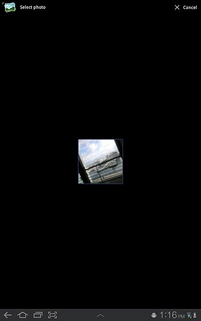 Go to the required folder.Press the required picture.