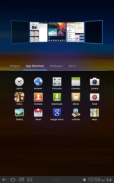Press the required shortcut.Follow the instructions on the display to add the selected shortcut.