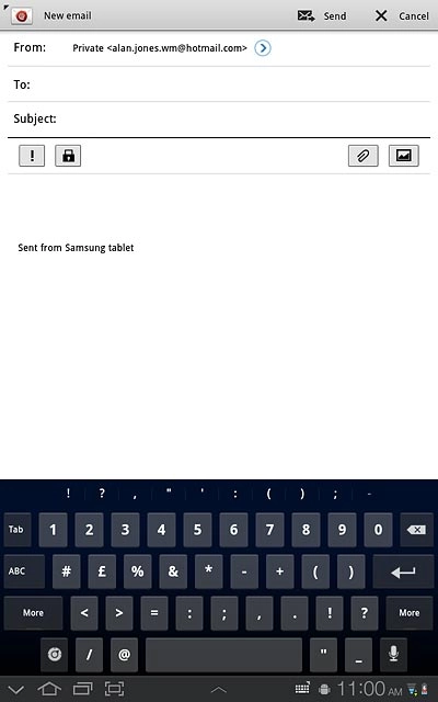Press the required number or the required symbol.