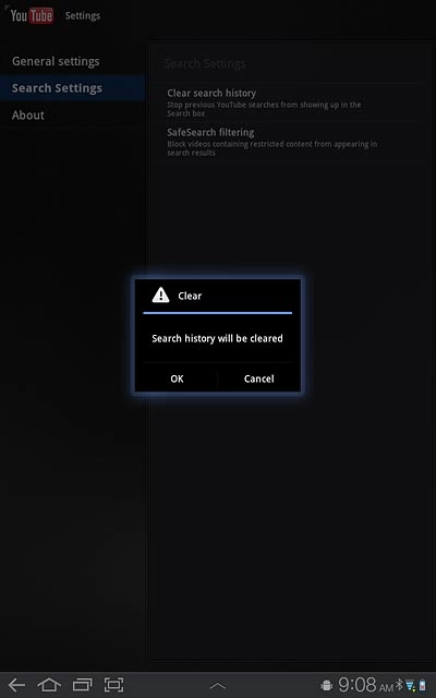 Press OK to confirm.