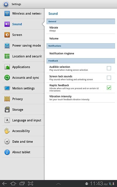 Press the home icon to return to standby mode.
