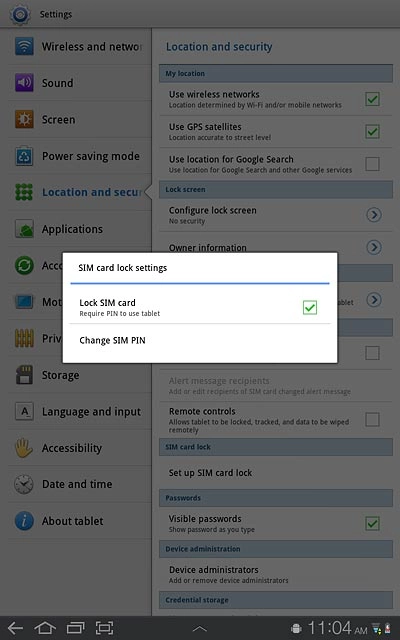 Press the home icon to return to standby mode.