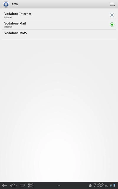 Press the home icon to return to standby mode.