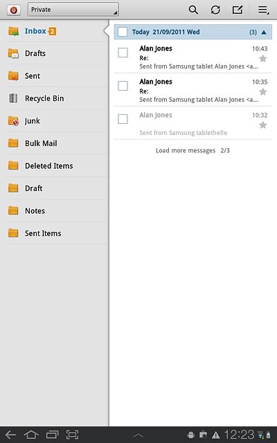 Press the home icon to return to standby mode.
