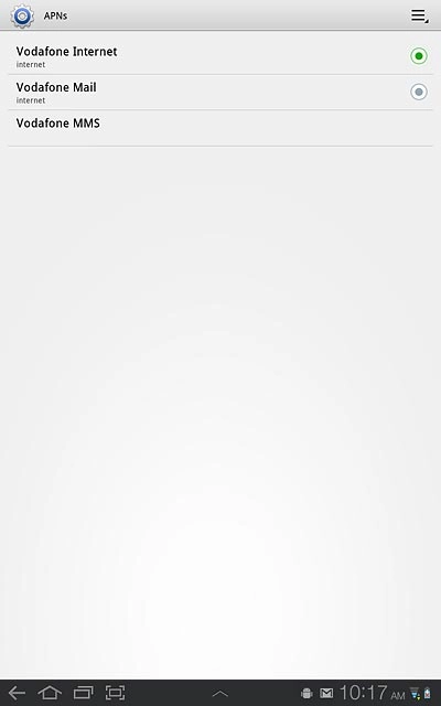 Press the home icon to return to standby mode.