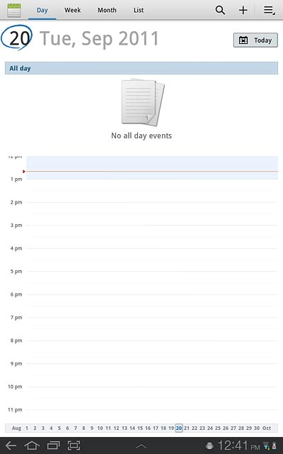 Press the home icon to return to standby mode.