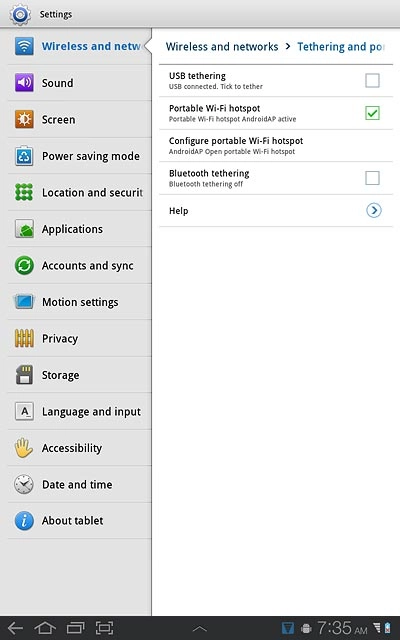 Press the home icon to return to standby mode.