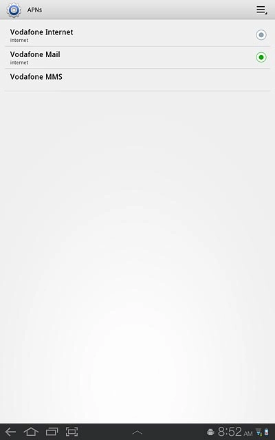 Press the home icon to return to standby mode.