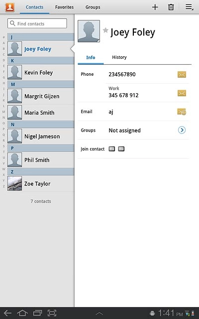 Press the menu icon.