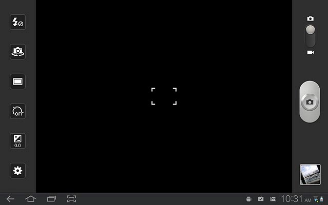 To turn on the flash:Press the flash icon.
