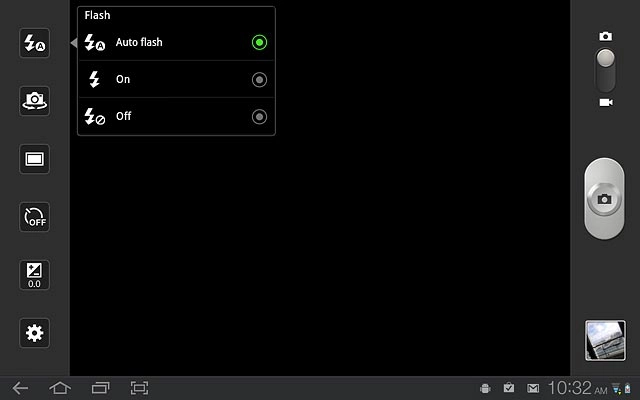 Press Auto flash or On.