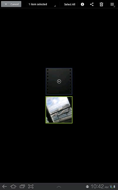 Press the share icon.