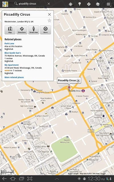 Press the favourite icon (a star).