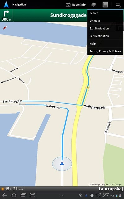 Press Exit Navigation.