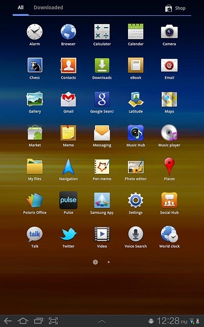 Press the home icon to return to standby mode.