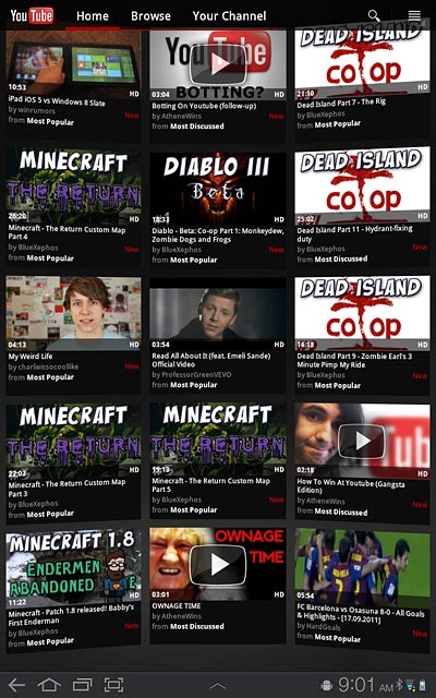 Press the search icon.