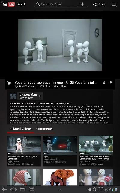 Press the return icon several times to return to the start page.