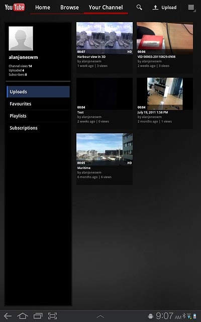 Press Home to go back.