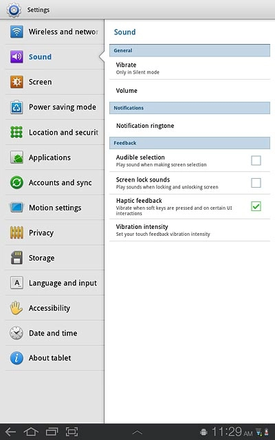 Press the home icon to return to standby mode.