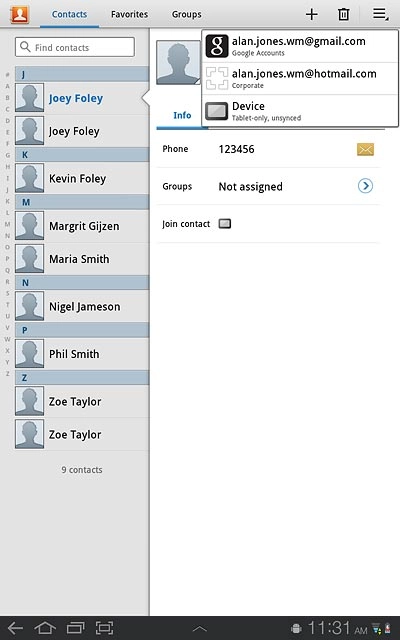 Press Device or the required email account.
