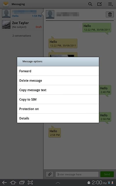 Press Forward.Key in the first letters of the required contact.Matching contacts are displayed.