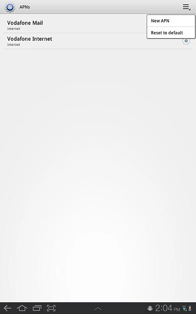 Press New APN.