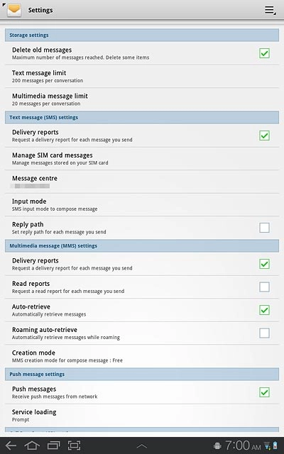 Press Roaming auto-retrieve to turn on the function.