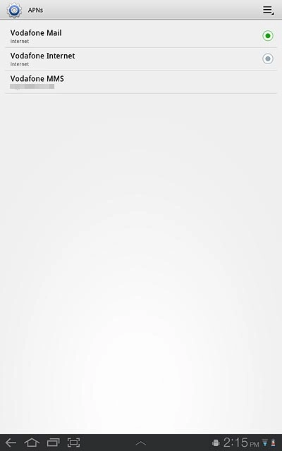 Press the home icon to return to standby mode.