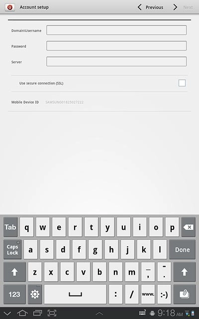 Press the box next to Use secure connection (SSL) to turn SSL encryption on or off.
