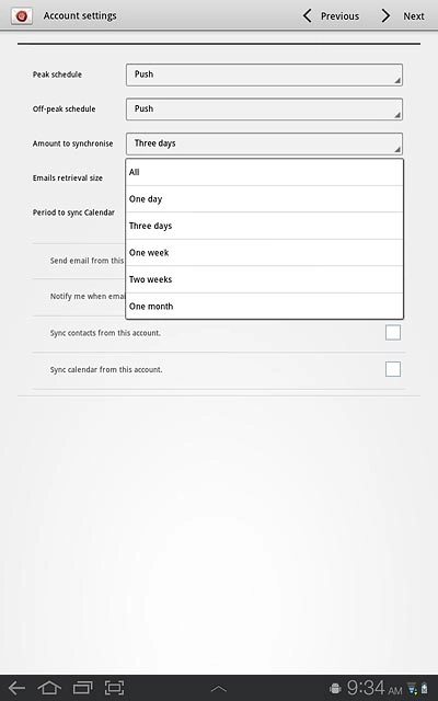 Press All or the required setting.
