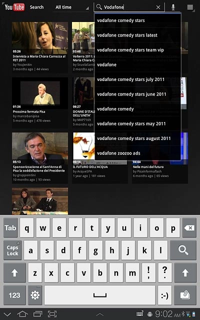 Key in the required search word and press the search icon.