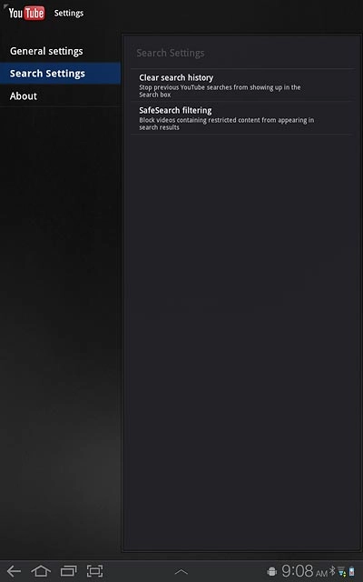 Press Search Settings.