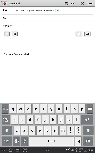 To change language for the Android™ keypad:Press the keypad type icon.