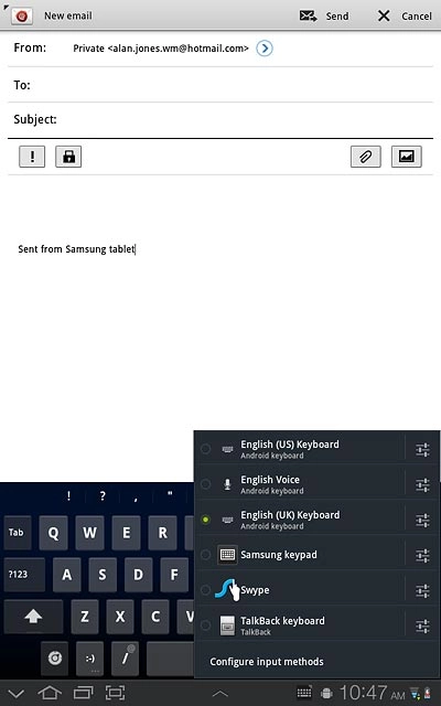 Press the required language.