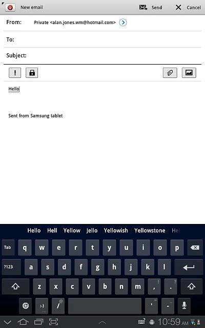Move your finger over the suggested words for more results.