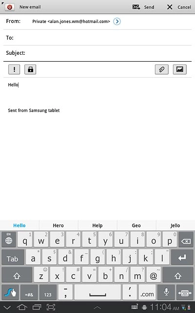 Move your finger over the suggested words for more results.