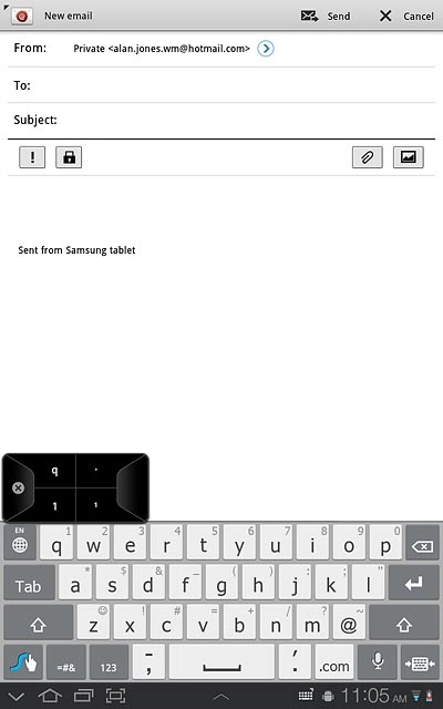To key in a number or symbol:Press and hold the key with the required number or the key with the required symbol until the number or symbol is displayed.
