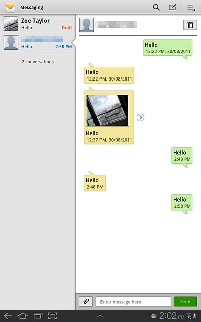 Press the home icon to return to standby mode.