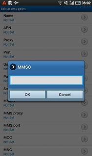 Key in http://pxt.vodafone.net.au/pxtsend and press OK.