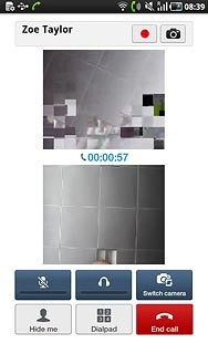 Press End call to end the call.