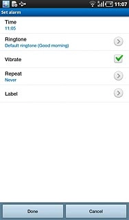 Press Repeat.Press the required setting.